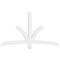 Ekena Millwork Davenport Architectural Grade PVC Gable Bracket, 72"W x 42"H x 2"D x 4"F, 14/12 Pitch GBP072X42X0204DAV00 - alternate 3